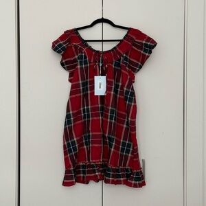 Hill House Dress Red Tartan Plaid Cordelia Mini Nap Dress